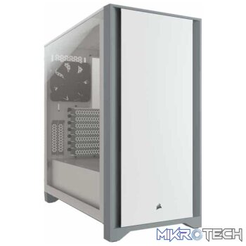 Corsair 4000D Tempered Glass Mid Tower E-ATX Case  White